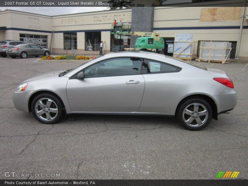 Liquid Silver Metallic / Ebony 2007 Pontiac G6 GT Coupe