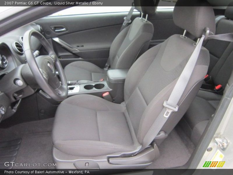 Liquid Silver Metallic / Ebony 2007 Pontiac G6 GT Coupe