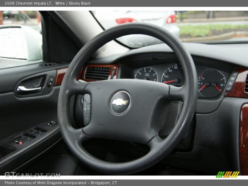 White / Ebony Black 2008 Chevrolet Impala LT