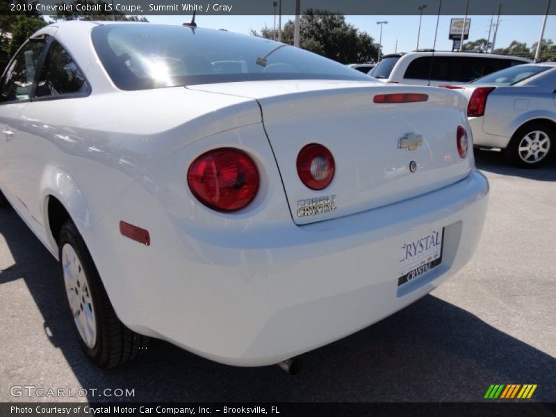Summit White / Gray 2010 Chevrolet Cobalt LS Coupe