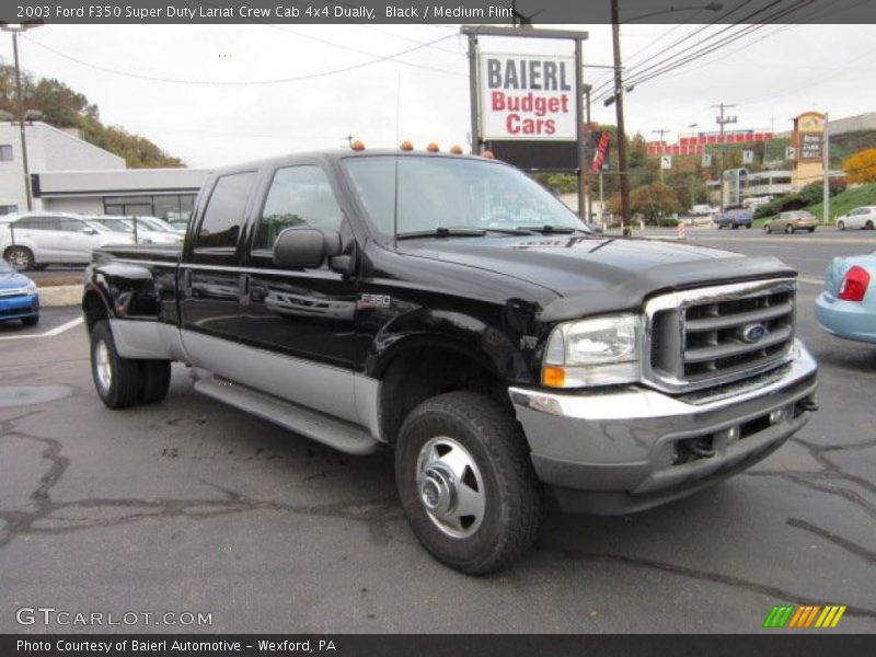 Black / Medium Flint 2003 Ford F350 Super Duty Lariat Crew Cab 4x4 Dually