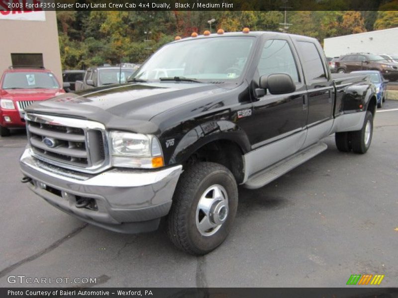 Black / Medium Flint 2003 Ford F350 Super Duty Lariat Crew Cab 4x4 Dually
