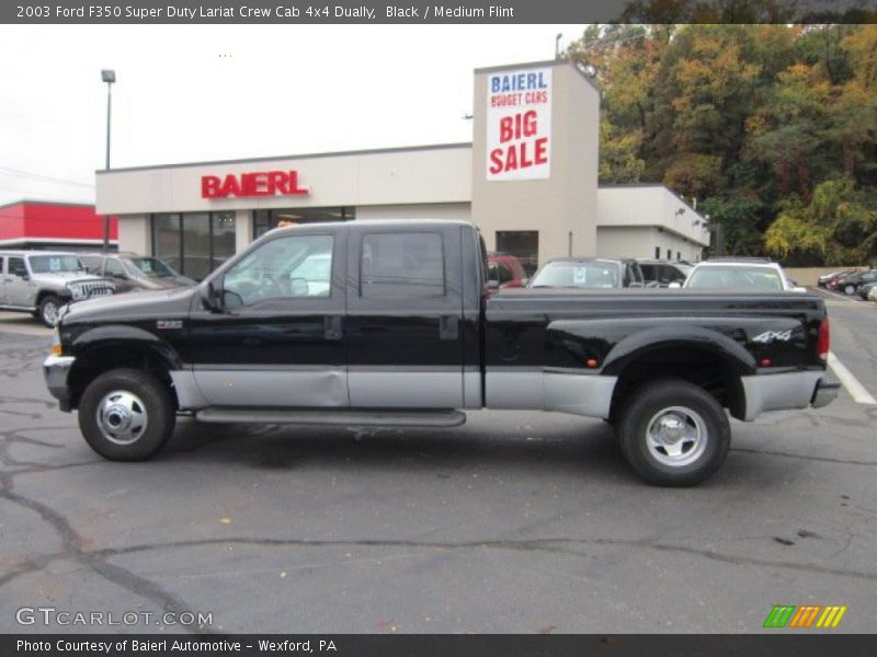 Black / Medium Flint 2003 Ford F350 Super Duty Lariat Crew Cab 4x4 Dually