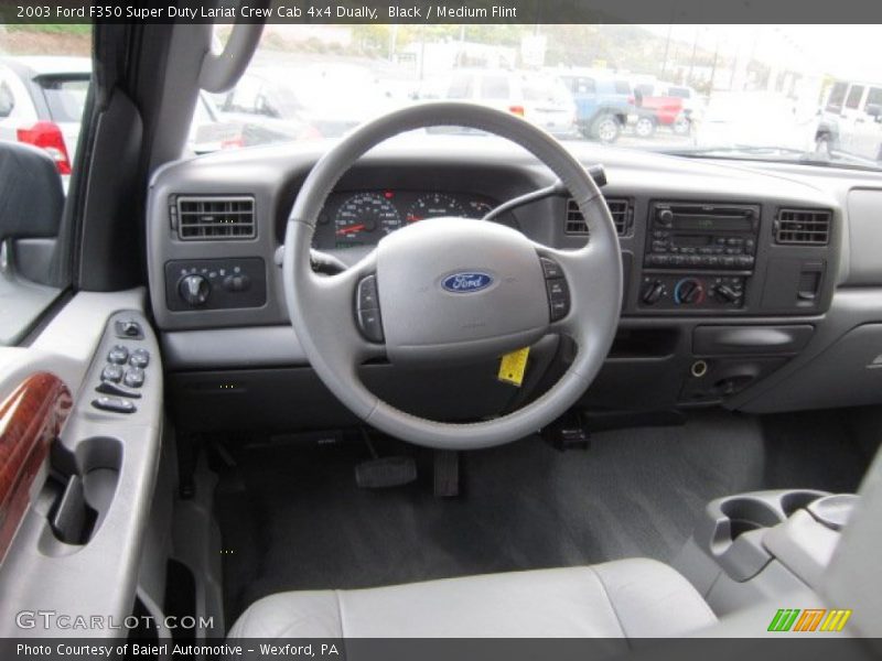Black / Medium Flint 2003 Ford F350 Super Duty Lariat Crew Cab 4x4 Dually