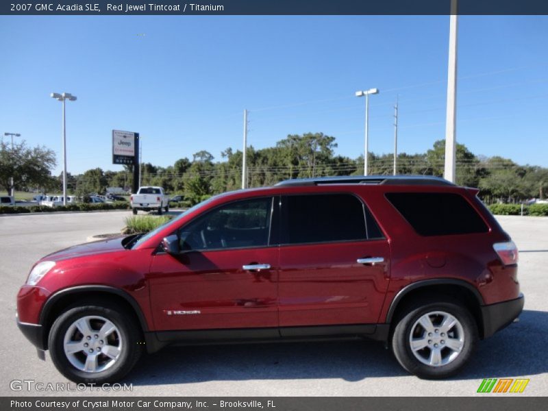 Red Jewel Tintcoat / Titanium 2007 GMC Acadia SLE