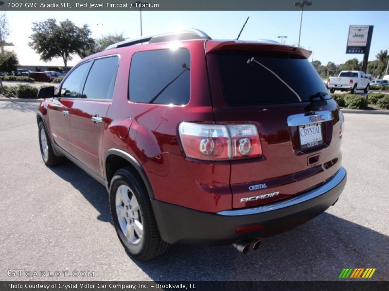 Red Jewel Tintcoat / Titanium 2007 GMC Acadia SLE