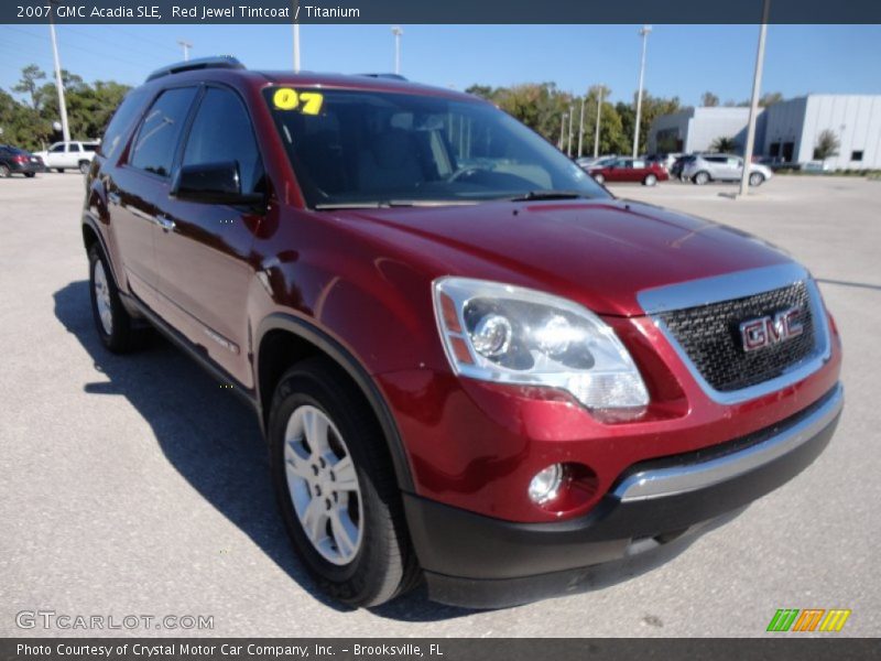 Red Jewel Tintcoat / Titanium 2007 GMC Acadia SLE