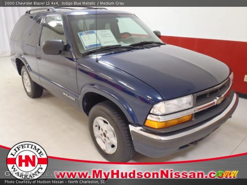 Indigo Blue Metallic / Medium Gray 2000 Chevrolet Blazer LS 4x4