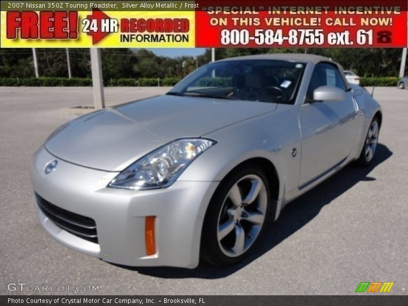 Silver Alloy Metallic / Frost 2007 Nissan 350Z Touring Roadster