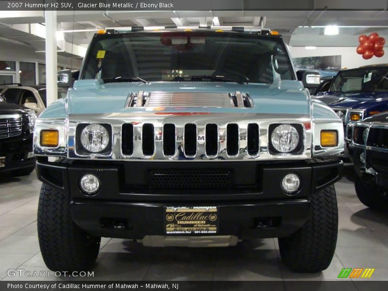 Glacier Blue Metallic / Ebony Black 2007 Hummer H2 SUV