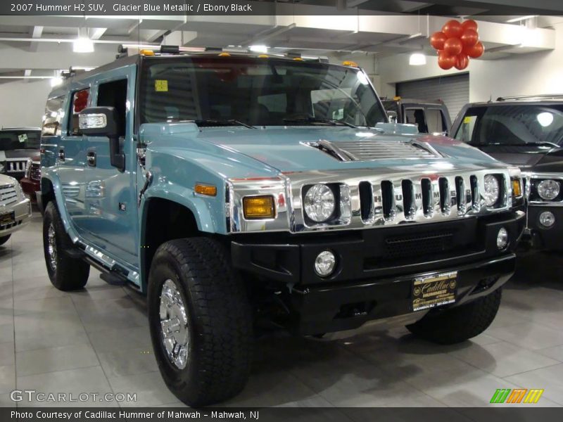 Glacier Blue Metallic / Ebony Black 2007 Hummer H2 SUV