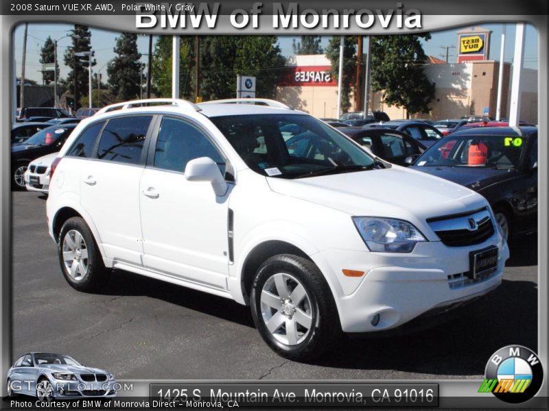 Polar White / Gray 2008 Saturn VUE XR AWD