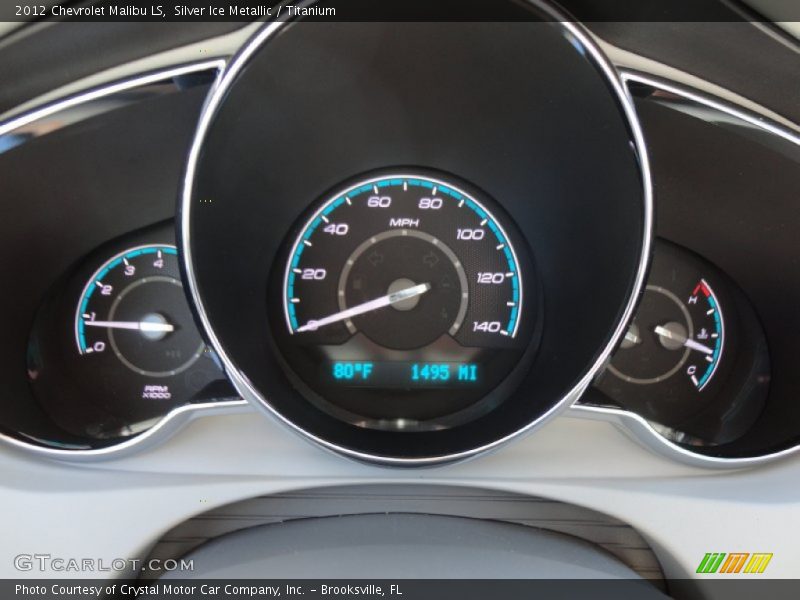 Silver Ice Metallic / Titanium 2012 Chevrolet Malibu LS