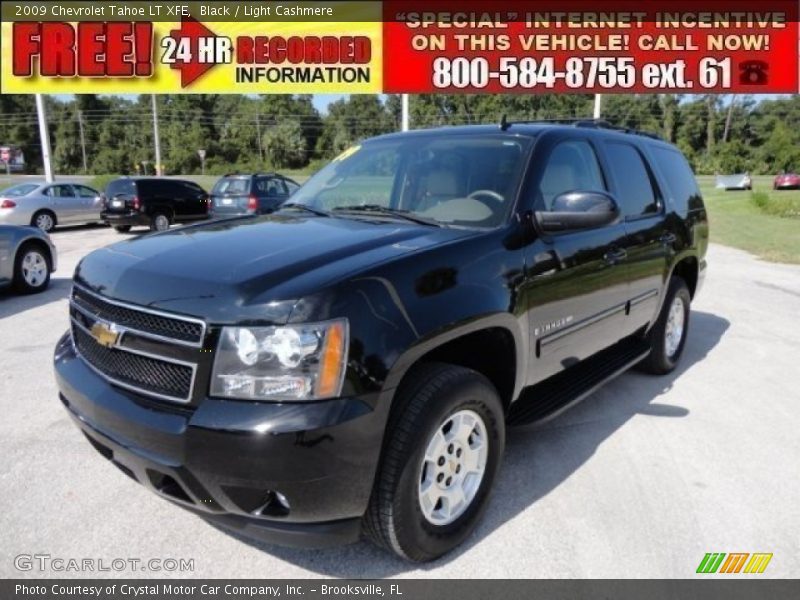 Black / Light Cashmere 2009 Chevrolet Tahoe LT XFE