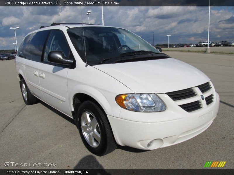 Stone White / Medium Slate Gray 2005 Dodge Grand Caravan SXT
