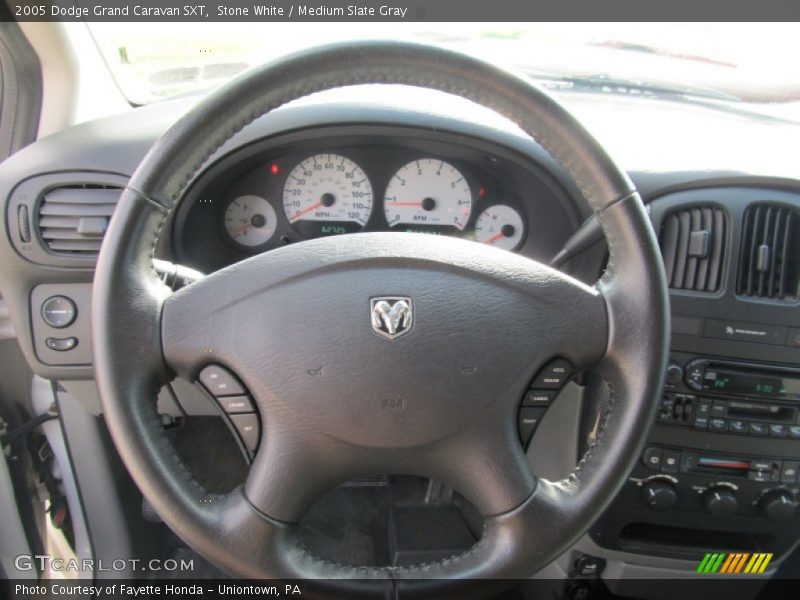 Stone White / Medium Slate Gray 2005 Dodge Grand Caravan SXT
