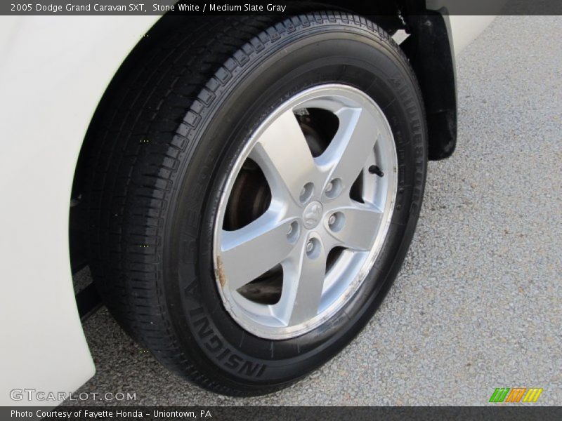 Stone White / Medium Slate Gray 2005 Dodge Grand Caravan SXT