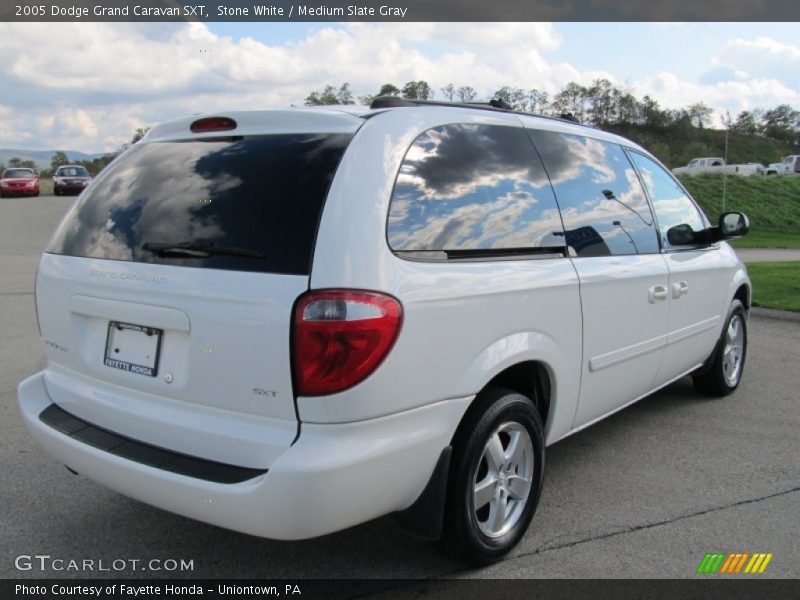 Stone White / Medium Slate Gray 2005 Dodge Grand Caravan SXT