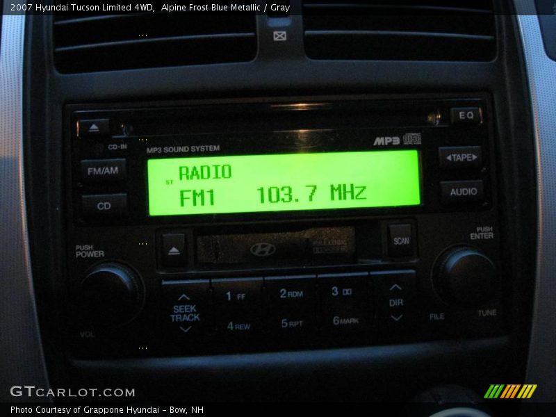 Alpine Frost Blue Metallic / Gray 2007 Hyundai Tucson Limited 4WD