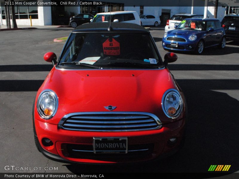 Chili Red / Carbon Black 2011 Mini Cooper Convertible