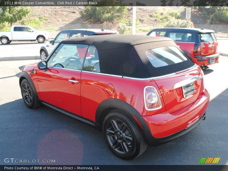 Chili Red / Carbon Black 2011 Mini Cooper Convertible