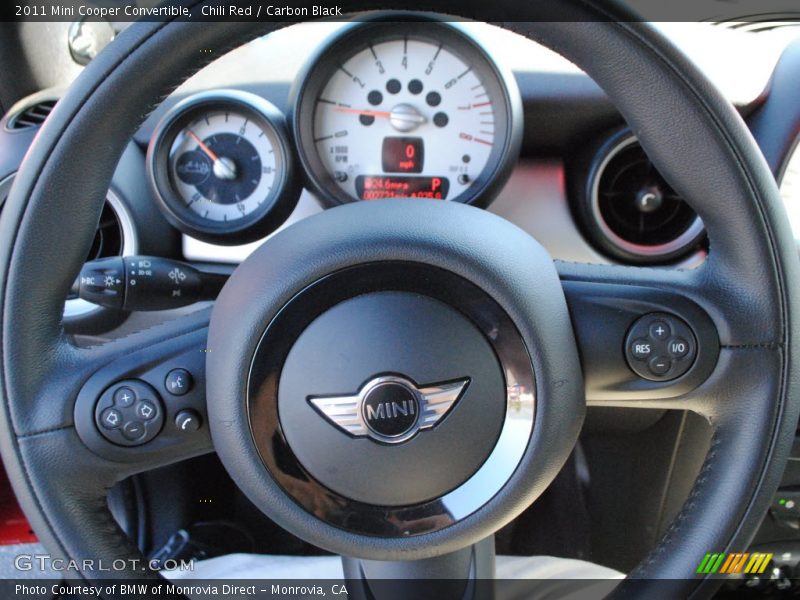 Chili Red / Carbon Black 2011 Mini Cooper Convertible
