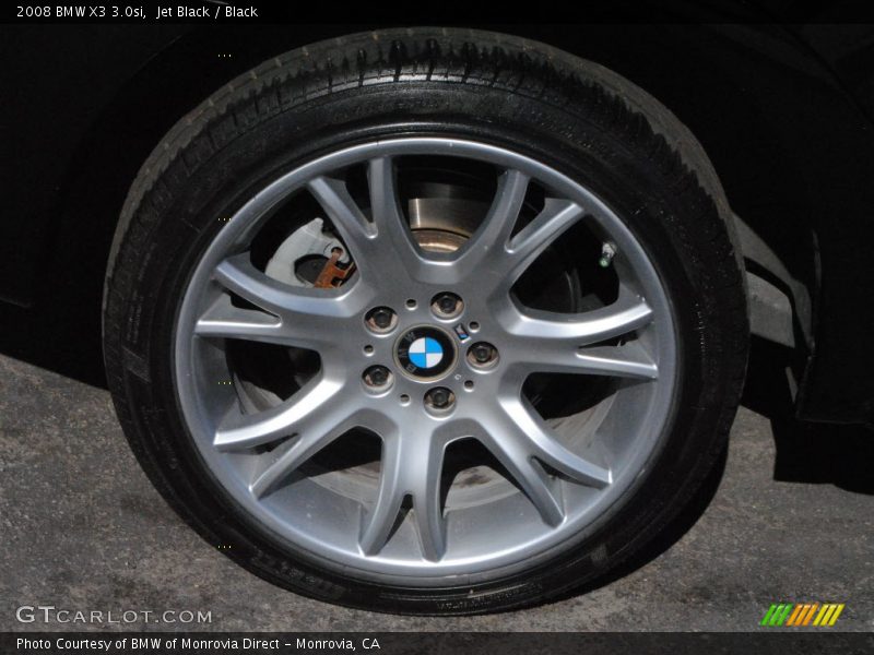 Jet Black / Black 2008 BMW X3 3.0si