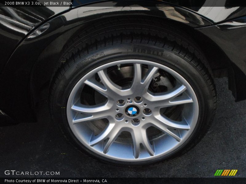 Jet Black / Black 2008 BMW X3 3.0si