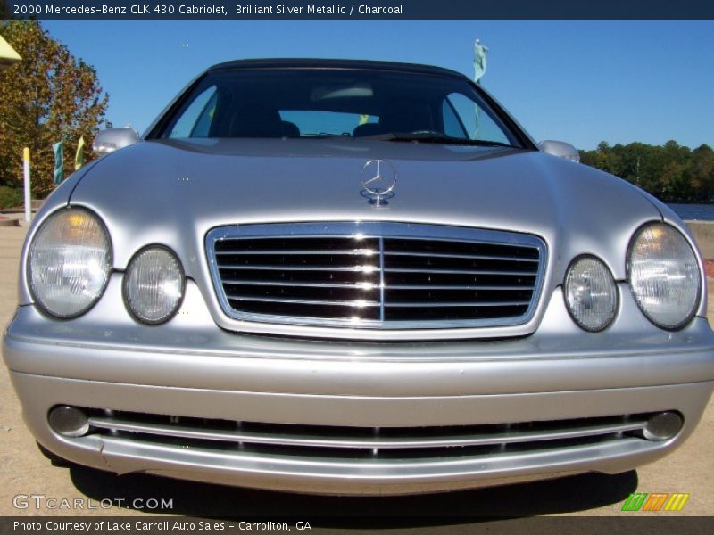 Brilliant Silver Metallic / Charcoal 2000 Mercedes-Benz CLK 430 Cabriolet