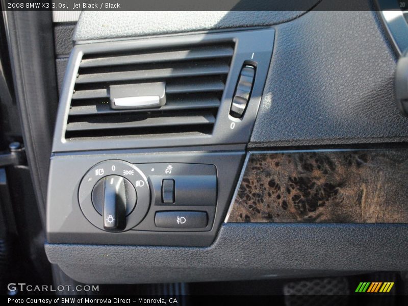 Jet Black / Black 2008 BMW X3 3.0si