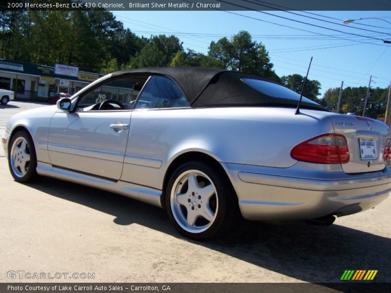 Brilliant Silver Metallic / Charcoal 2000 Mercedes-Benz CLK 430 Cabriolet