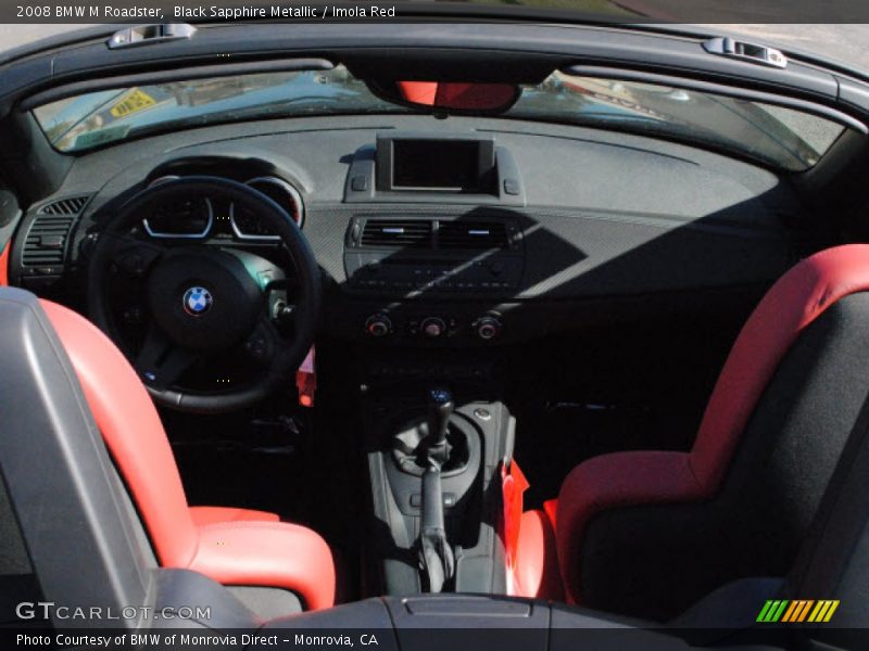 Black Sapphire Metallic / Imola Red 2008 BMW M Roadster