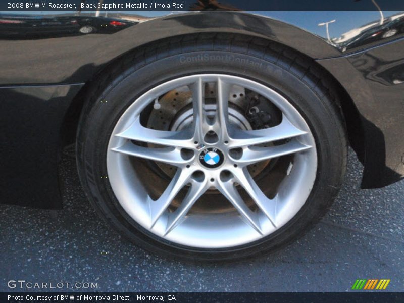 Black Sapphire Metallic / Imola Red 2008 BMW M Roadster