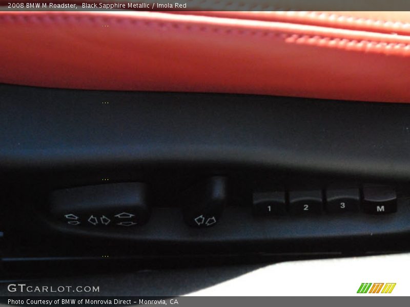 Black Sapphire Metallic / Imola Red 2008 BMW M Roadster