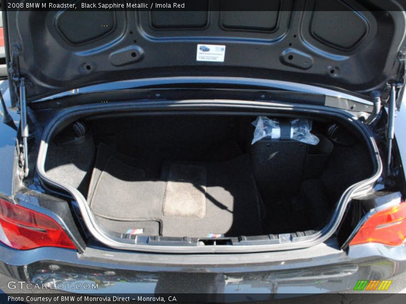 Black Sapphire Metallic / Imola Red 2008 BMW M Roadster