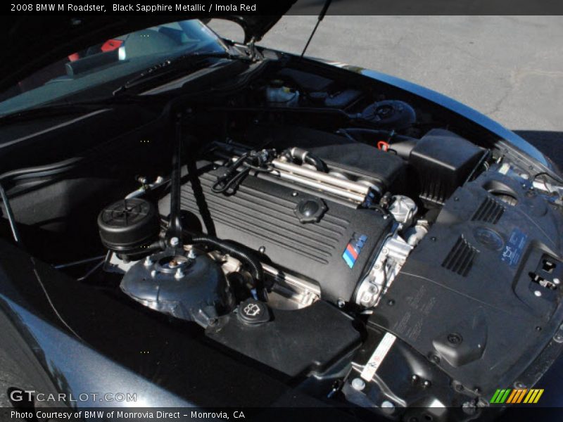 Black Sapphire Metallic / Imola Red 2008 BMW M Roadster
