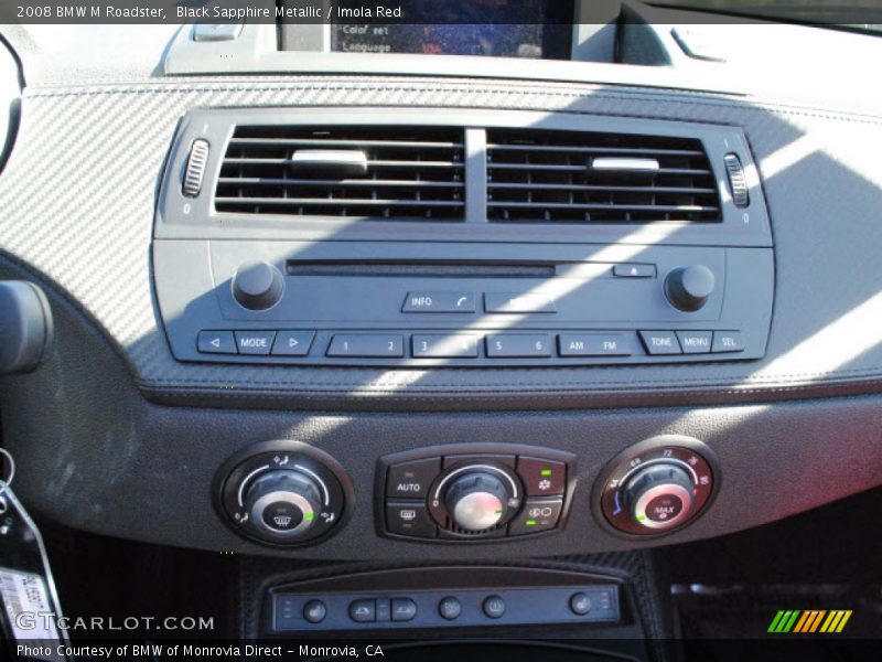Black Sapphire Metallic / Imola Red 2008 BMW M Roadster