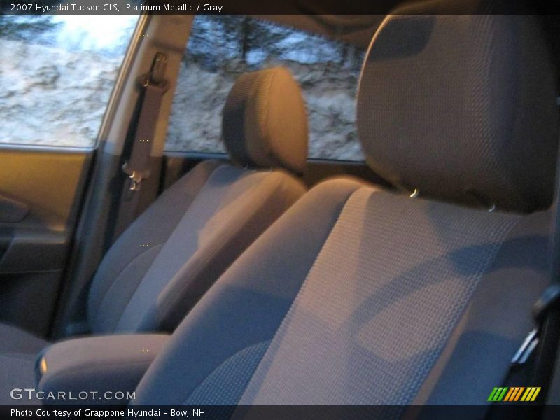 Platinum Metallic / Gray 2007 Hyundai Tucson GLS