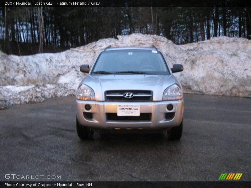 Platinum Metallic / Gray 2007 Hyundai Tucson GLS