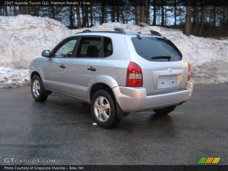 Platinum Metallic / Gray 2007 Hyundai Tucson GLS