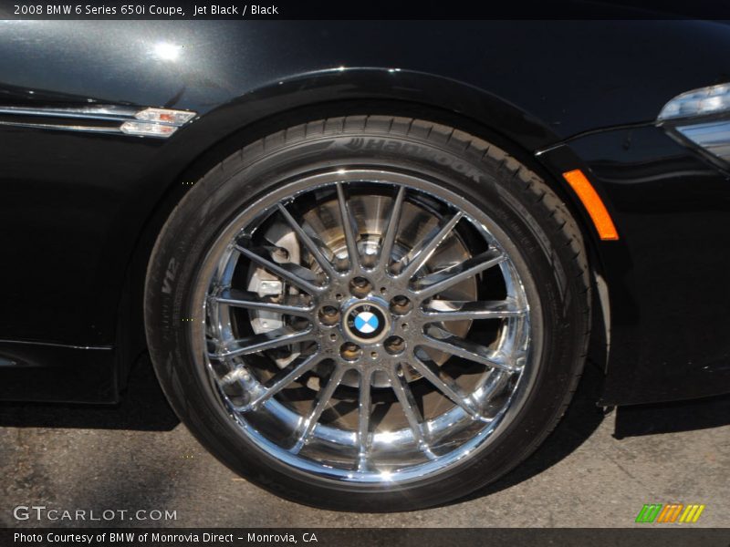 Jet Black / Black 2008 BMW 6 Series 650i Coupe