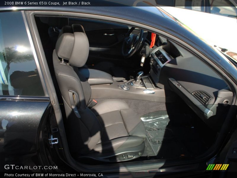 Jet Black / Black 2008 BMW 6 Series 650i Coupe
