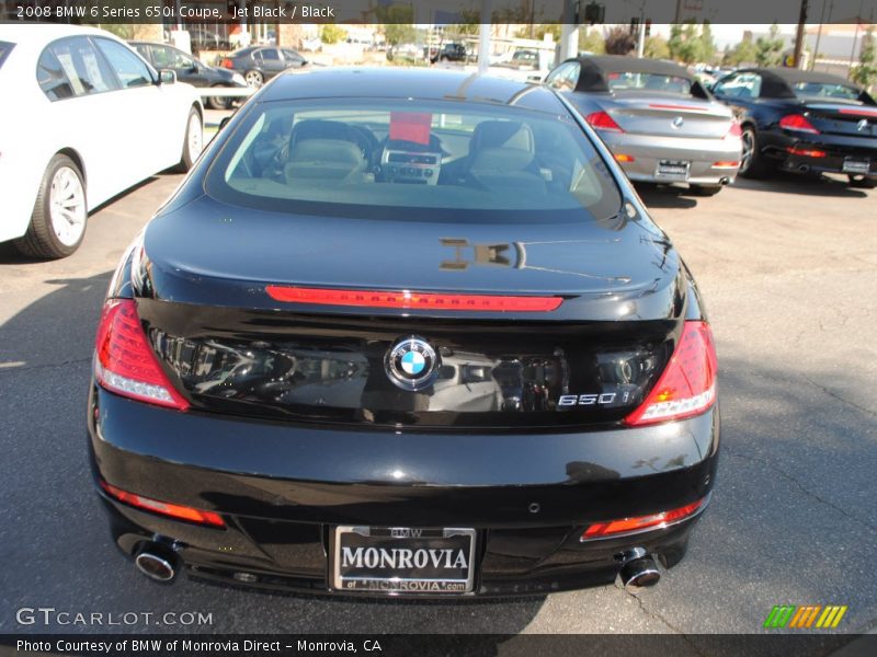 Jet Black / Black 2008 BMW 6 Series 650i Coupe