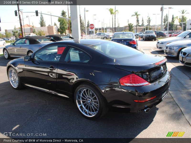 Jet Black / Black 2008 BMW 6 Series 650i Coupe