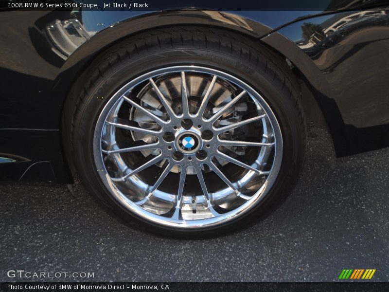 Jet Black / Black 2008 BMW 6 Series 650i Coupe