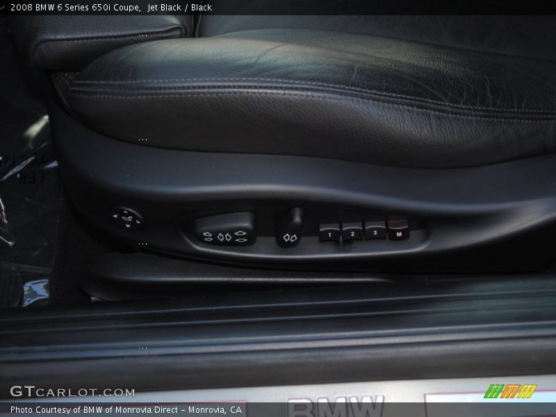 Jet Black / Black 2008 BMW 6 Series 650i Coupe