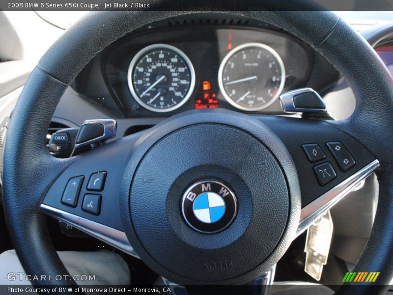 Jet Black / Black 2008 BMW 6 Series 650i Coupe