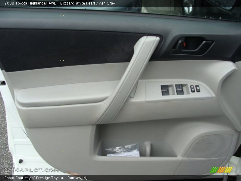 Blizzard White Pearl / Ash Gray 2008 Toyota Highlander 4WD