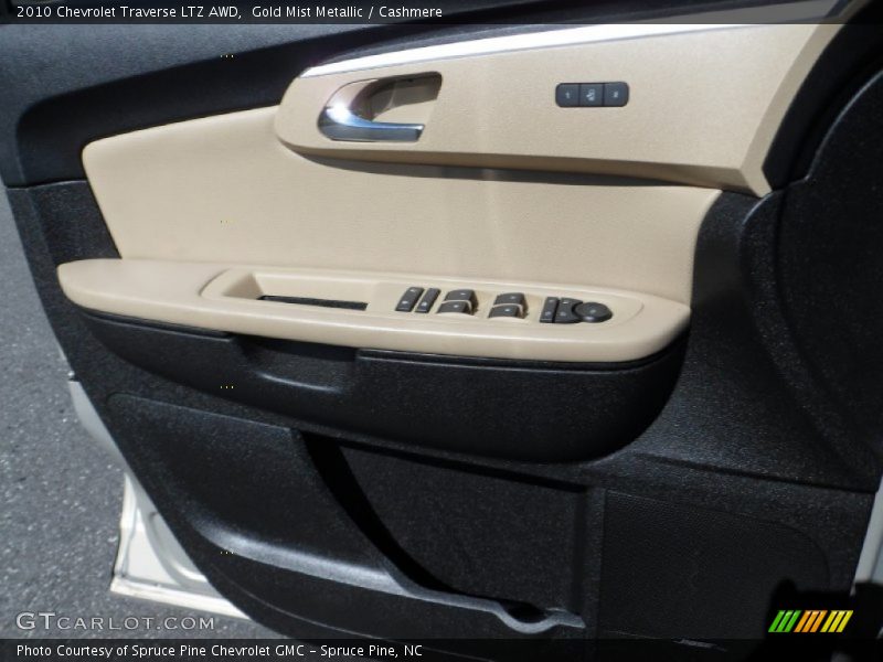Gold Mist Metallic / Cashmere 2010 Chevrolet Traverse LTZ AWD