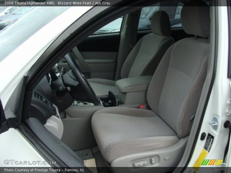 Blizzard White Pearl / Ash Gray 2008 Toyota Highlander 4WD